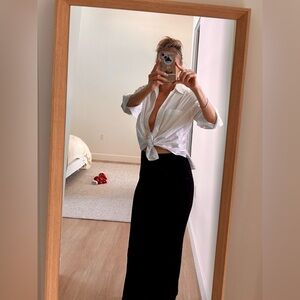 Black flirty maxi Skirt